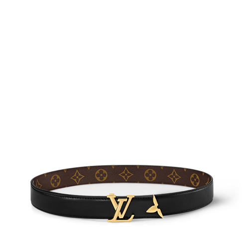 Louis Vuitton LV Pretty 30mm Black Suede Belt - Matte Black Buckle